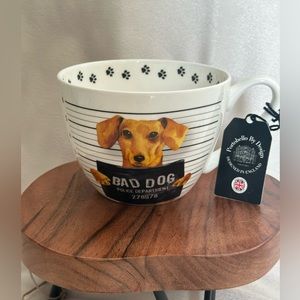 Dachshund “Bad Dog” mug shot mug